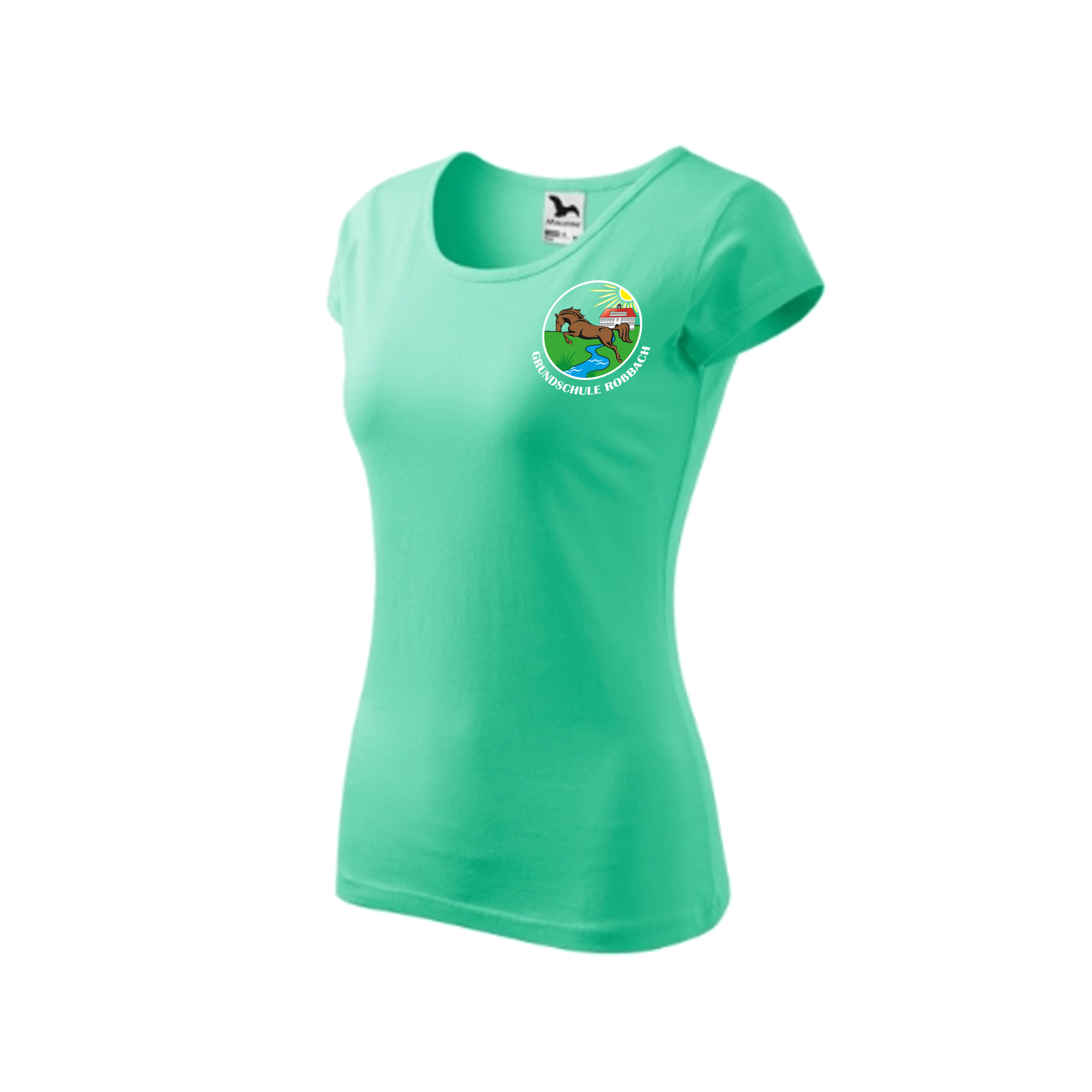 T-Shirt PURE Damen M LOGO Brust